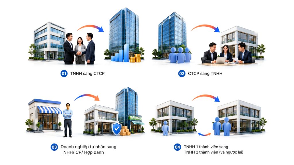 Chuyển Đổi Loại Hình Doanh Nghiệp